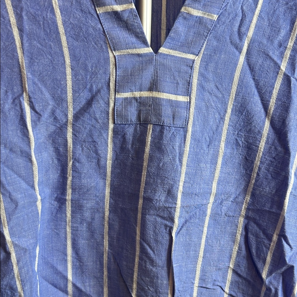 J. Crew Light Blue Striped Blouse - Picture 4 of 7
